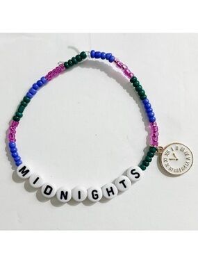 Taylor Swift Eras Tour Friendship Bracelet Midnights w/ Charm
